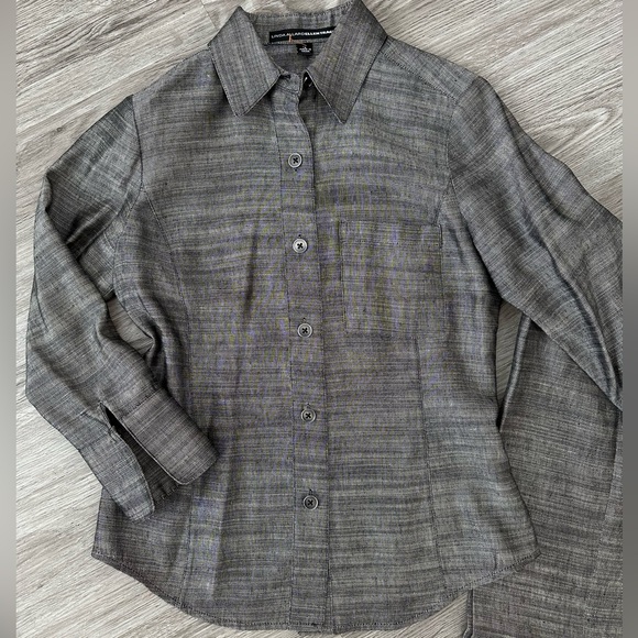 Vintage| “Linda Allard Ellen Tracy” Silk & Linen Suit - Picture 3 of 10